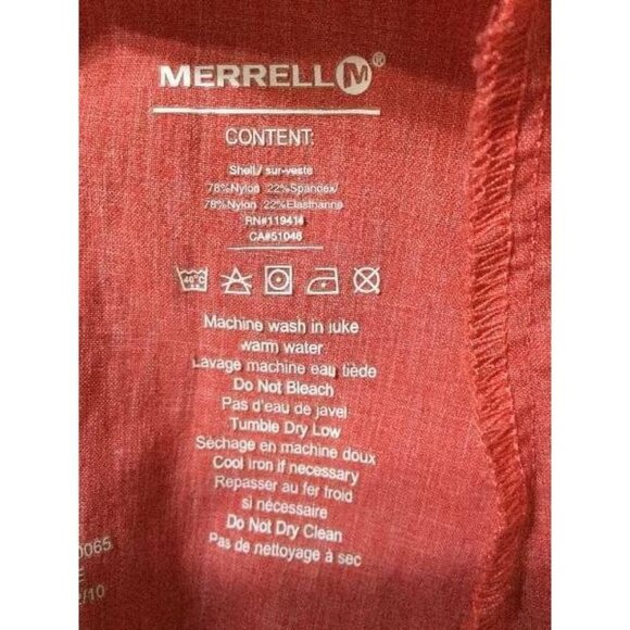 MERRELL Blouse Top Size M Medium UPF Women New - Picture 6 of 6